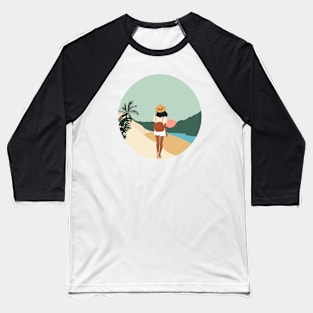 Sunset beach walk Baseball T-Shirt